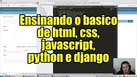 Live - Ensinando o basico de html, css, javascript, python e django