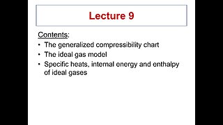 Lecture 9 - ME 3293 Thermodynamics I (Spring 2021)