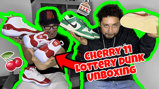Cherry 11 & Lottery Dunk UNBOXING!!!