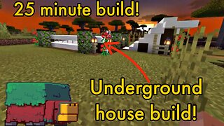 Minecraft: 20 minute underground house build!
