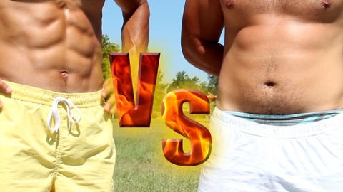 The difference between abs vs. fat