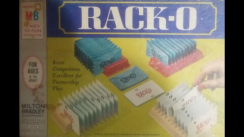 Rack-O Card Game (1966, Milton Bradley) -- What's Inside