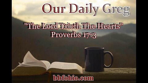 446 The Lord Trieth The Hearts (Proverbs 17:3) Our Daily Greg