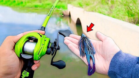 BIG Jig ONLY Day of Fishing!!! (LOADED w/ GIANT Bass)