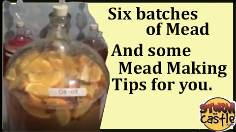 Six flavors of Mead and some Mead making tips for you