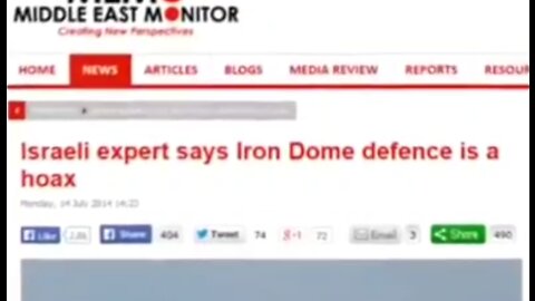 Israel's Iron Dome HOAX