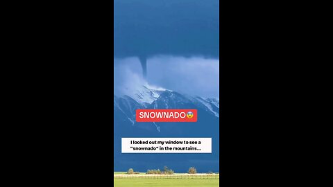First time ever recorded a snownado
