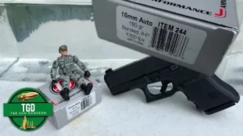 10mm Underwood Ammo 180g JHP | Clear Ballistics Gel Test | Glock 29