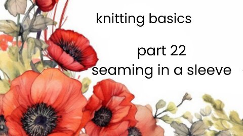 how to sew on a knitted sleeve