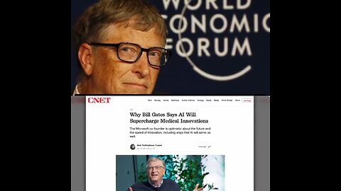 ️Bill Gates (CLONE) AI plan to install global WEF leaders in 2024‼️