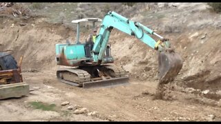 Yanmar YB 451 Excavator Trail Work