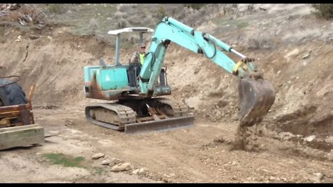 Yanmar YB 451 Excavator Trail Work