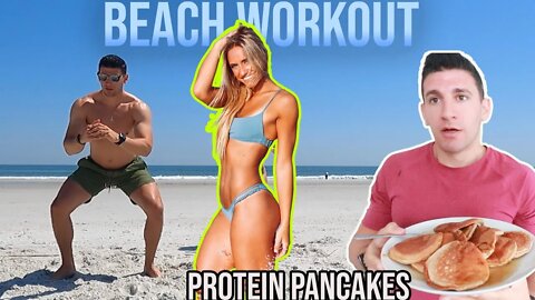 I Tried my Girlfriends Beach Workout and Protein Pancakes | Summer Shredding