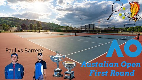 Australian Open First Round: Tommy Paul vs Gregoire Barrere Watch Party