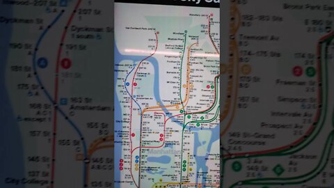 New York City subway map 2021.