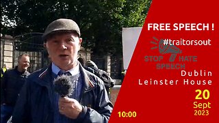 Ireland, Dublin , Leinster House This is the Time - Free Speech 20.09.2023 10am