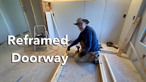 Mobile Home Remodel - Faming a 1x3 Wall for a 2x4 Door
