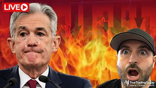 STOCK MARKET CRASH is BACK in The Stock Market Today, Thanks Jerome Powell, Make Money Trading LIVE!