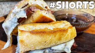 The Best Smoked BBQ French Dip Sandwich Recipe #Shorts