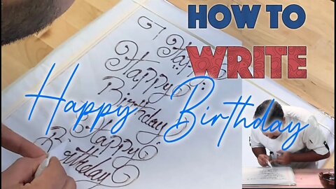 How to Write Happy Birthday (Malayalam)