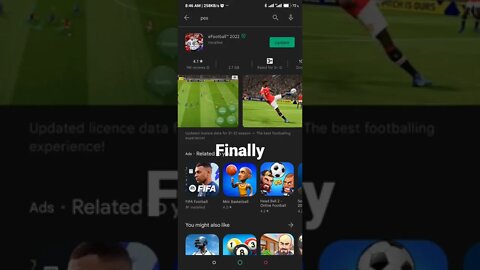 finally Pes mobile 22 is out