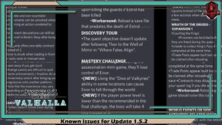 Assassin's Creed Valhalla- Known Issues for Update 1.5.2