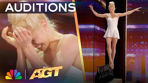 Ballerina Ashlee Montague Balances On GLASS BOTTLES! | Auditions | AGT 2024