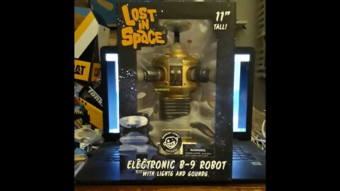 Lost In Space Electronic B-9 Robot with Lights & Sounds Golden Boy Edition 11" Talking Action Figure