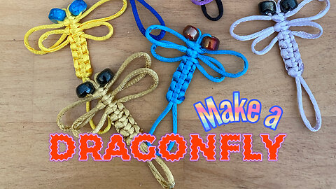 How to make an easy macrame dragonfly