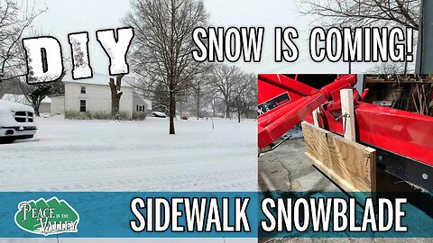 DIY Sidewalk Snow blade with RK25 - E125