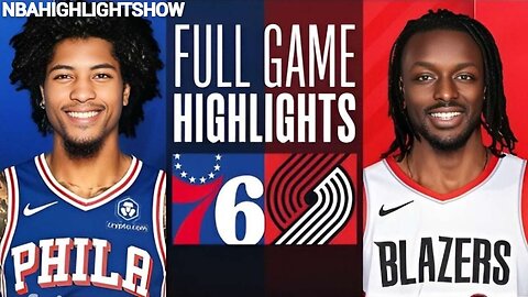 Philadelphia 76ers vs Portland Trail Blazers Full Game Highlights | Jan 29 | 2024 NBA Season