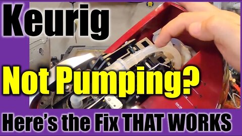🔥Keurig ● Not Pumping or Dispensing Water? 5 Min Fix to Clear Stuck Check Valve ● Works✅
