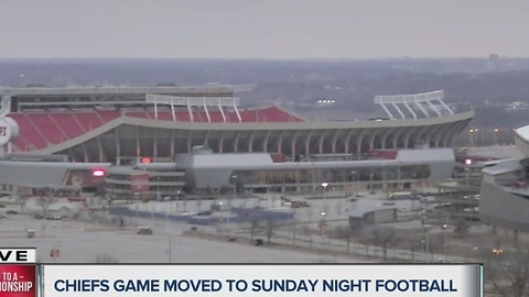 Chiefs game against Steelers moved to primetime