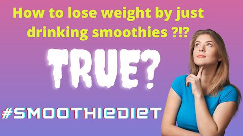 How to lose weight by just drinking smoothies😍 #loseweight #fatburningmethod #smoothiediet #bellyfat