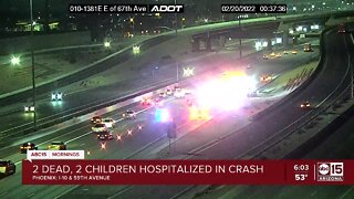 Two adults killed, children hurt in I-10 crash