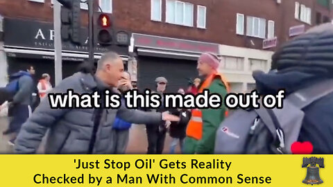 'Just Stop Oil' Gets Reality Checked by a Man With Common Sense