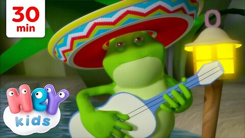 The frog dance 🐸 | Froggy Songs for Kids | HeyKids Nursery Rhymes