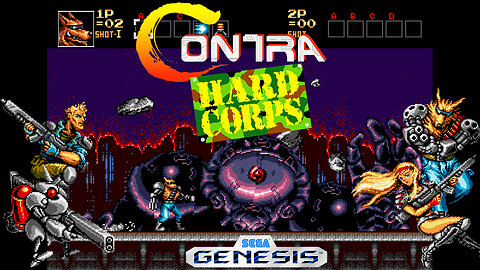 Contra Hard Corps ( Sega Genesis / Mega Drive ) - ( FULL GAME ) - Longplay / Playthrough