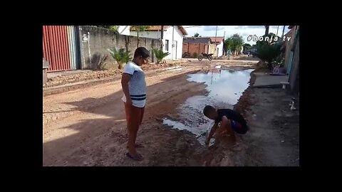 INÍCIO DAS OBRAS DE PAVIMENTAÇÃO DA RUA TANCREDO NEVES | bonja tv