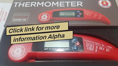 Click link for more information Alpha Grillers Instant Read Meat Thermometer for Grill and Cook...
