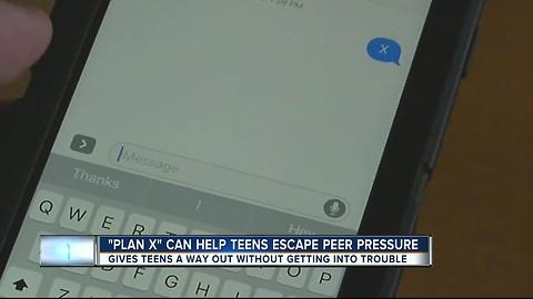 'Plan X' texting trend helps teens escape peer pressure