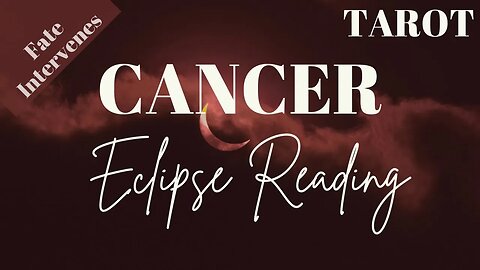CANCER October ECLIPSES Tarot Reading || FATED EVENTS Incoming!