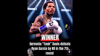 Gervonta Davis knocks out Ryan Garcia in seventh round