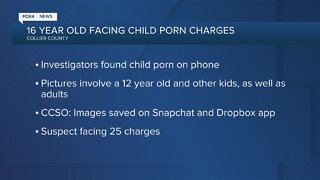 16-year-old arrested for possession of child pornography