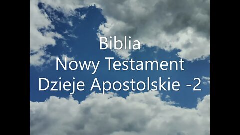 Biblia Nowy Testament Dzieje Apostolskie-2