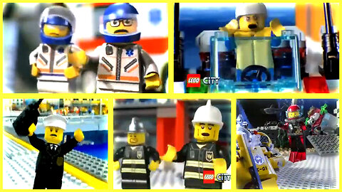 A man has fallen into the river but there's also 4 other emergencies in lego city