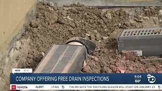 Local company offering free drain inspections