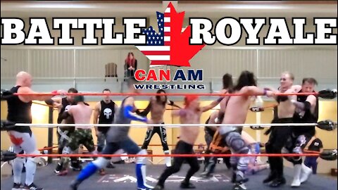Wrestling Match "20 Man Battle Royale" Match Commentary By 'Andre Corbeil' Of Weed And Wrestling