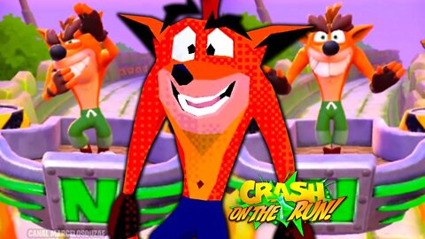 Crash Bandicoot Retro vs Crash Falso Nitro | Crash On The Run