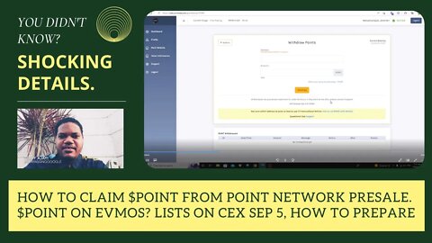 How To Claim $POINT From Point Network Presale. $POINT On Evmos? Lists On CEX Sep 5, How To Prepare
